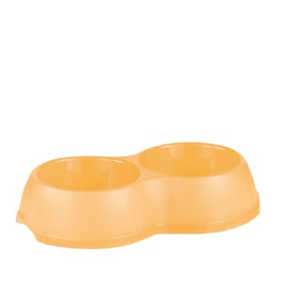 EX COMEDOURO DUPLO EM PLÁSTICO 2 x 600ML