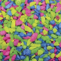 DECORAÇÃO PARA AQUÁRIO - AREIA COLORIDA NEON (SORTIDA) 1KG DECORAÇÃO PARA AQUÁRIO - AREIA COLORIDA NEON (SORTIDA) 1KG