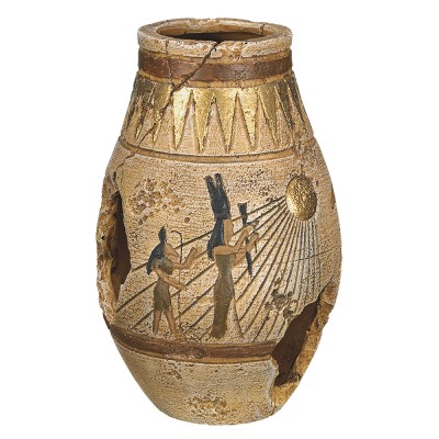 DECORAÇÃO PARA AQUÁRIO - VASO EGÍPCIO MÉDIO