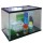 AQUÁRIO KIT COM FILTRO E DECORAÇÃO - 16L