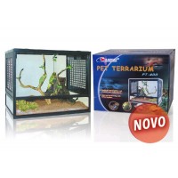 TERRARIO C/TAMPA AREJADA E FECHO SEGUR . (44 x 28 x 34 CM) TERRARIO C/TAMPA AREJADA E FECHO SEGUR . (44 x 28 x 34 CM)