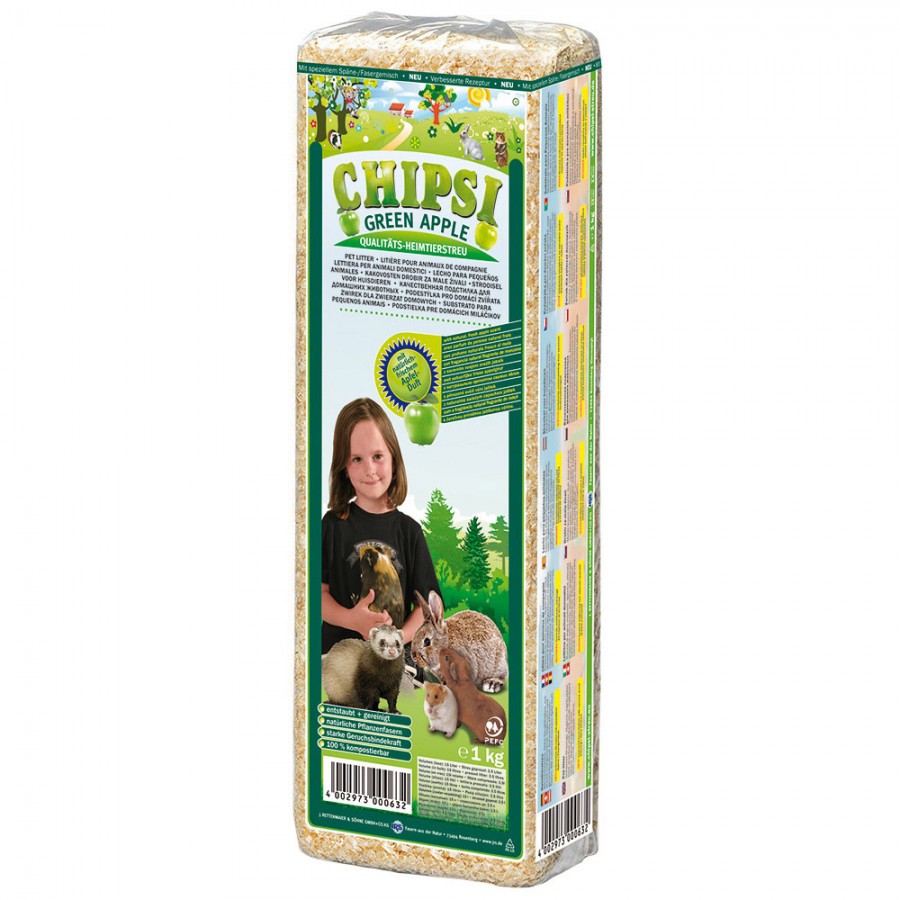 CHIPSI FIBRAS DE PINHO AROMA MAÇA - 1 KG
