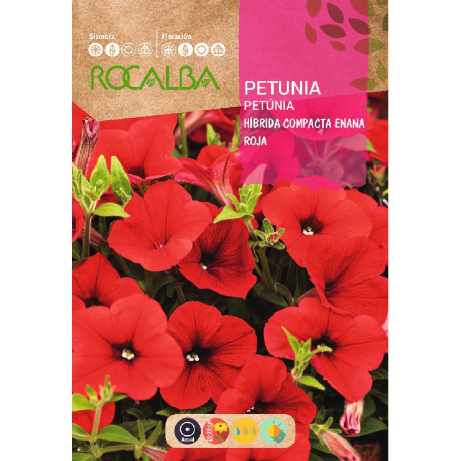 S.PETUNIA RO.HIBRI.COMPACTA ANA VERMELHA