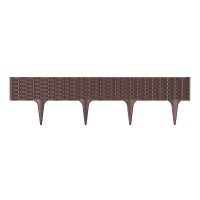 BORDADURA PARA JARDIM IBRA CASTANHO - 3,90MT BORDADURA PARA JARDIM IBRA CASTANHO - 3,90MT