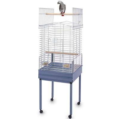 GAIOLA EZIA SPECIAL PARA PAPAGAIOS + SUPORTE AZUL