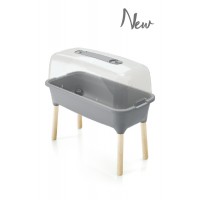 MESA DE CULTIVO RESPANA WOOD 3 EM 1 ALTA - CINZA MESA DE CULTIVO RESPANA WOOD 3 EM 1 ALTA - CINZA