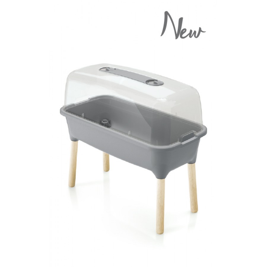 MESA DE CULTIVO RESPANA WOOD 3 EM 1 ALTA - CINZA MESA DE CULTIVO RESPANA WOOD 3 EM 1 ALTA - CINZA
