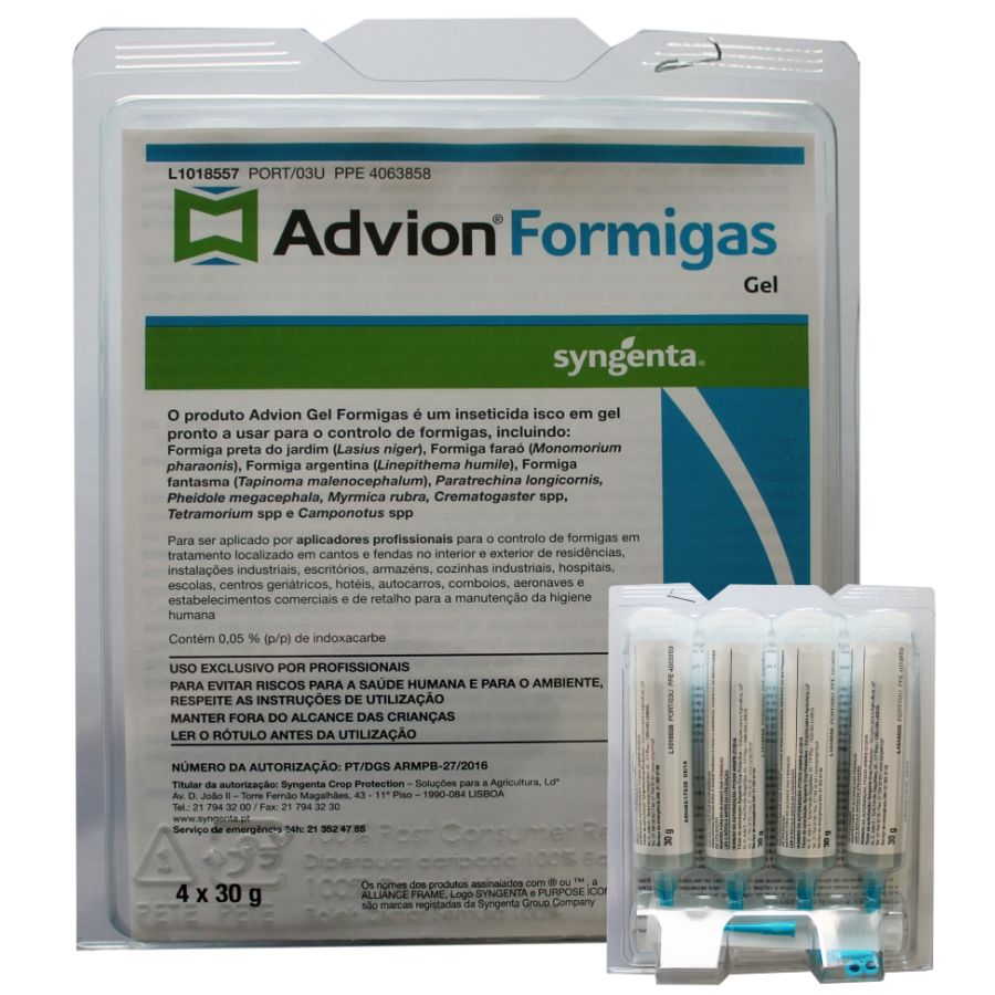 ADVION GEL FORMIGAS - 4X 30GR ADVION GEL FORMIGAS - 4X 30GR
