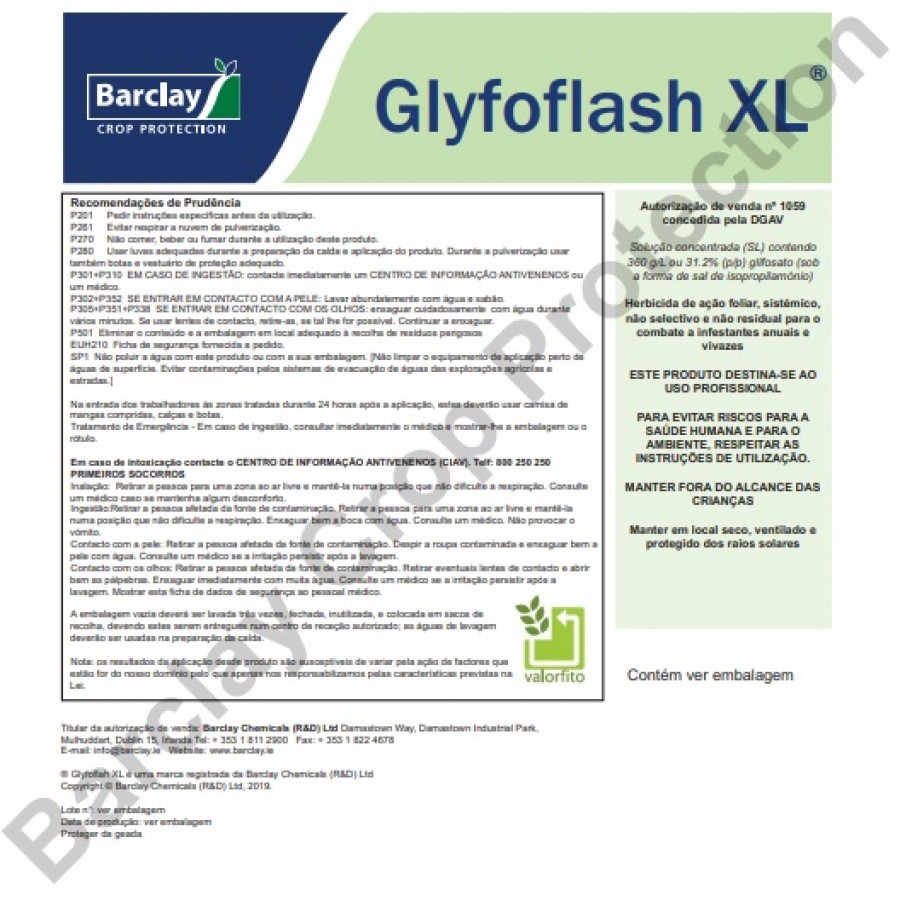 BARCLAY GLYFOFLASH XL AV 1059 - 20 LT
