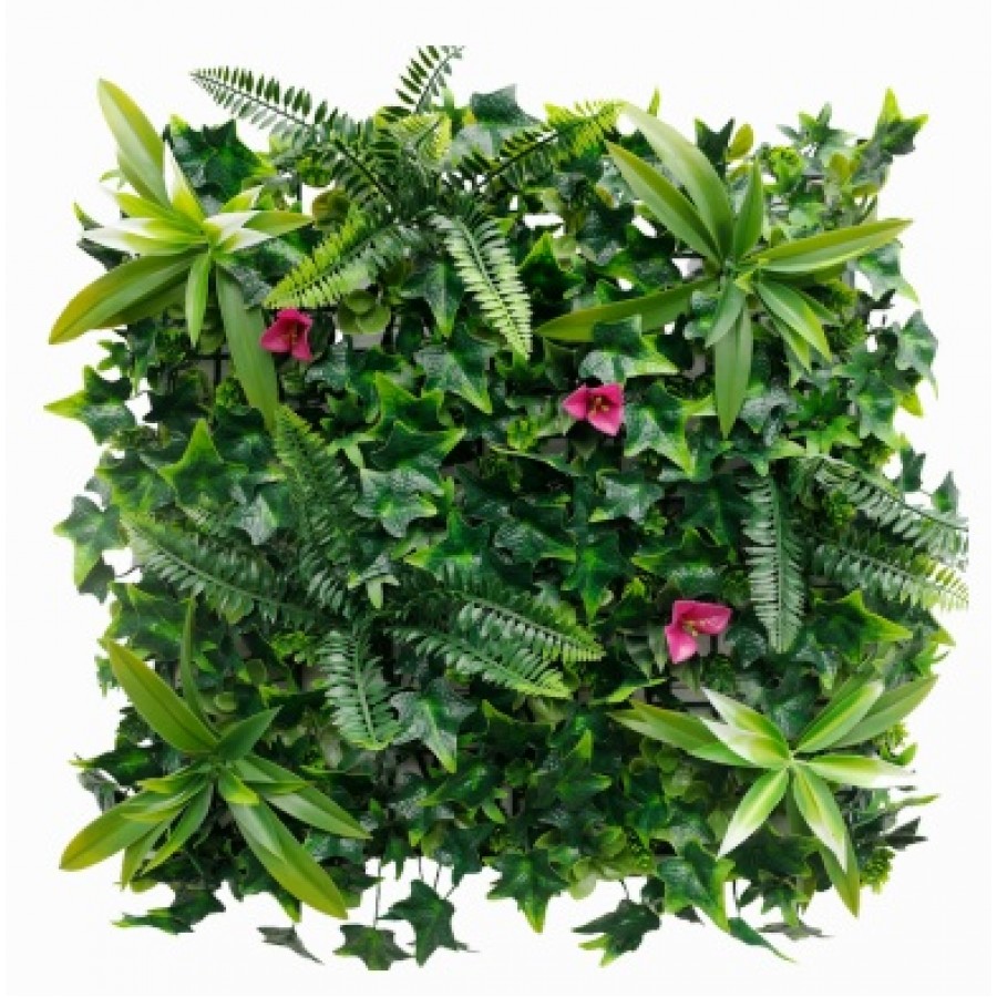 JARDIM VERTICAL ARTIFICIAL MODELO LUSH FORREST- 50X50CM