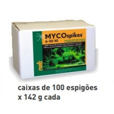 MYCOSPIKES 6-10-10 - MYCORRHIZAS FERTILIZANTE EM PASTILHAS  -CX 100 X 142GR