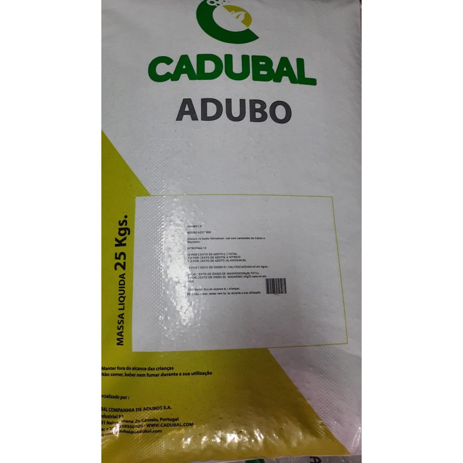 ADUBO CADUBAL NITROMAG 15 - SC 25KG ADUBO CADUBAL NITROMAG 15 - SC 25KG