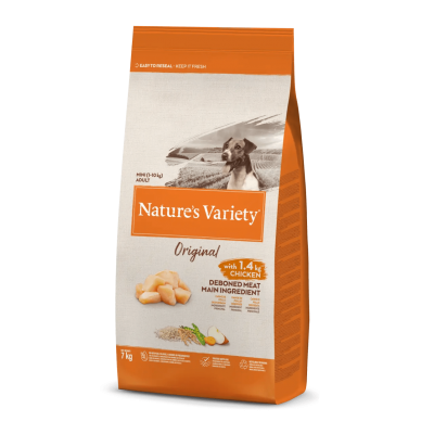 NATURE'S VARIETY ORIGINAL  CAO ADULTO MINI  FRANGO - 7KG
