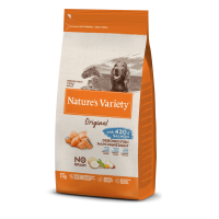 NATURE'S VARIETY ORIGINAL  CAO ADULTO MEDIUM/MAXI NO GRAIN SALMÃO -  2KG