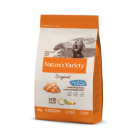 NATURE'S VARIETY ORIGINAL  CAO ADULTO MEDIUM/MAXI NO GRAIN SALMÃO -  10KG