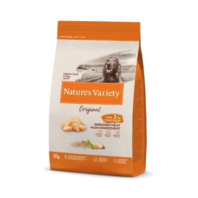 NATURE'S VARIETY ORIGINAL  CAO ADULTO MEDIUM/MAXI FRANGO - 10 KG