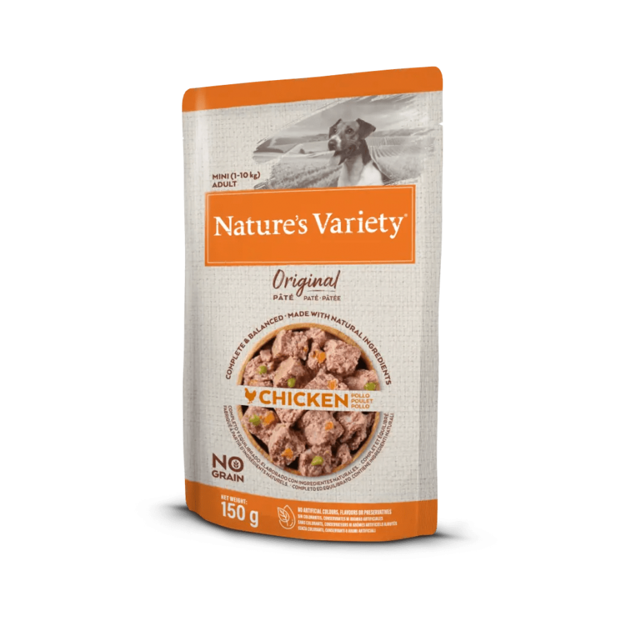 NATURE'S VARIETY ORIGINAL CAO WET MINI FRANGO (8X150G)
