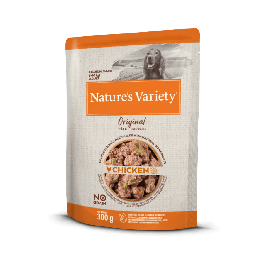 NATURE'S VARIETY ORIGINAL CAO WET MEDIUM/MAXI FRANGO (8X300G) NATURE'S VARIETY ORIGINAL CAO WET MEDIUM/MAXI FRANGO (8X300G)