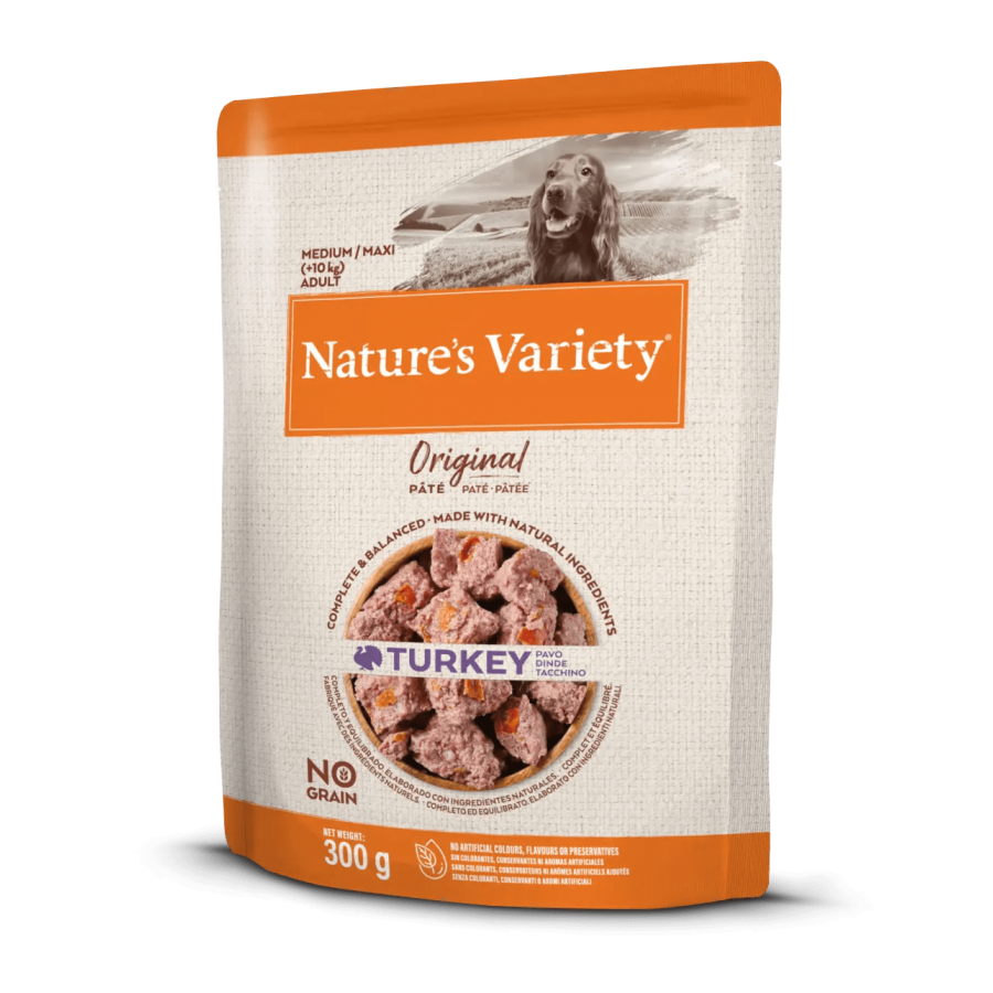 NATURE'S VARIETY ORIGINAL CAO WET MEDIUM/MAXI PERÚ (8X300G) NATURE'S VARIETY ORIGINAL CAO WET MEDIUM/MAXI PERÚ (8X300G)