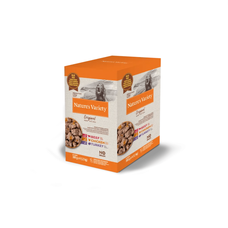 NATURE'S VARIETY ORIGINAL CAO WET MEDIUM/MAXI MULTIPACK (4X300G) NATURE'S VARIETY ORIGINAL CAO WET MEDIUM/MAXI MULTIPACK (4X300G)