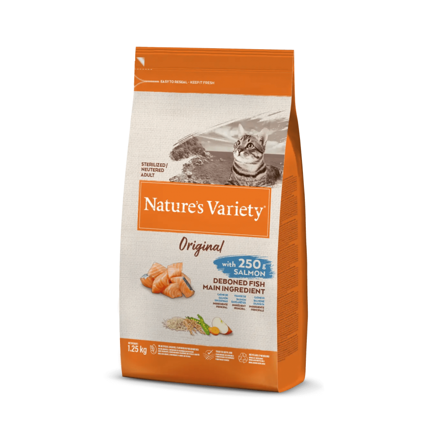 NATURE'S VARIETY ORIGINAL GATO STERILIZED/NEUTRERED ADULTO SALMÃO- 1,25KG NATURE'S VARIETY ORIGINAL GATO STERILIZED/NEUTRERED ADULTO SALMÃO- 1,25KG