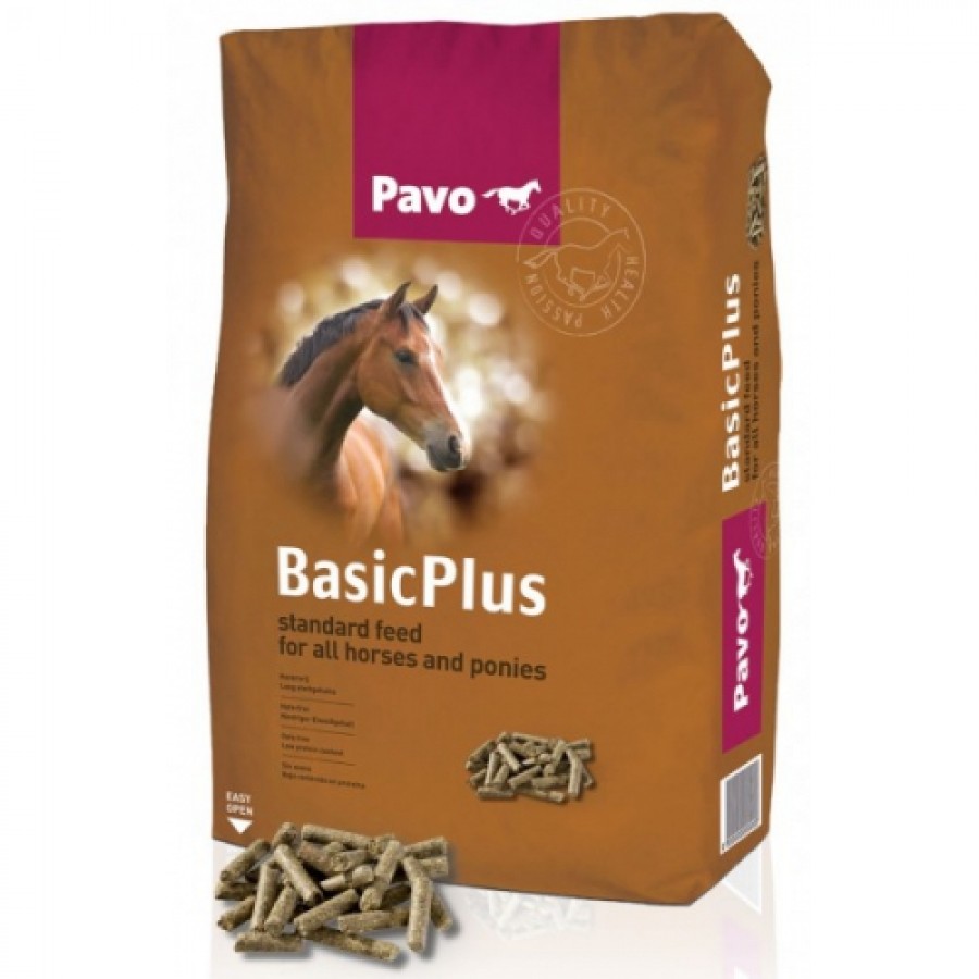 PAVO RAÇAO CAVALOS BASIC PLUS - SACO 20KG