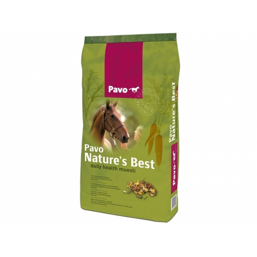 PAVO RAÇAO CAVALOS NATURE´S BEST - SACO 15KG