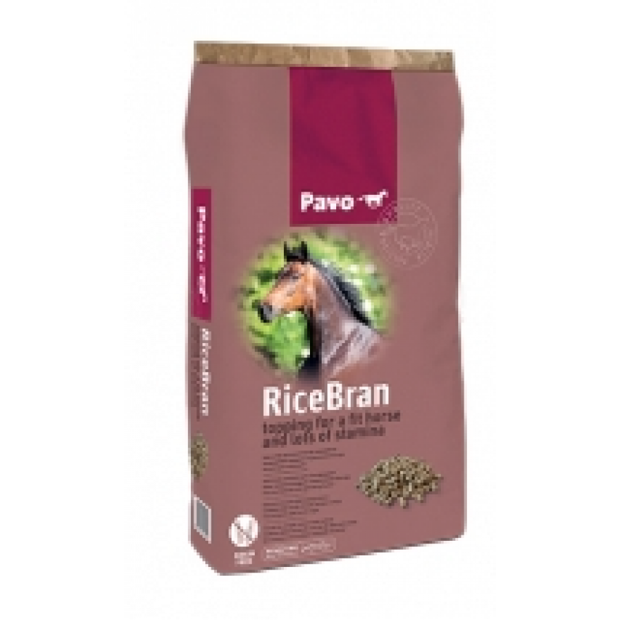 PAVO RAÇAO CAVALOS RICEBRAN - SACO 20KG
