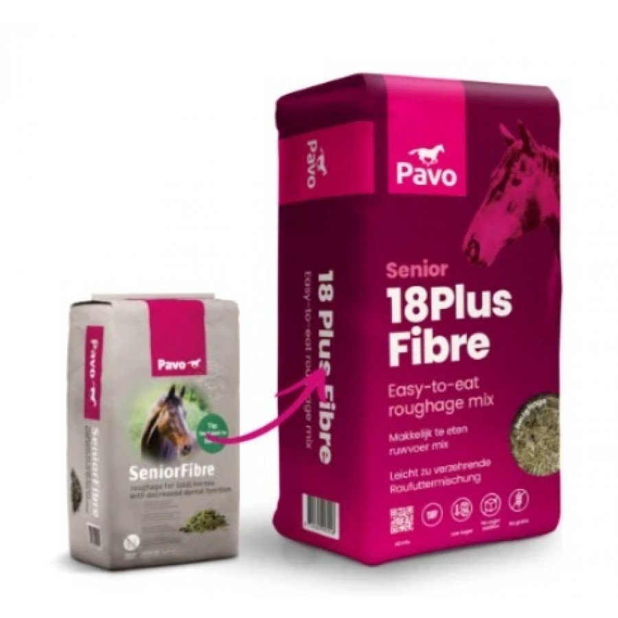 PAVO RAÇAO CAVALOS SENIORFIBRE - SACO 12KG