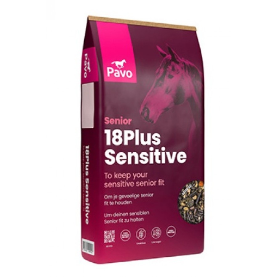 PAVO RAÇAO CAVALOS 18 PLUS SENSITIVE  -  SC 15 KILO