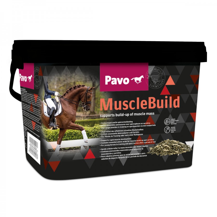 PAVO MUSCLEBUILD 3KG - RAPIDO DESENVOLVIMENTO MUSCULAR