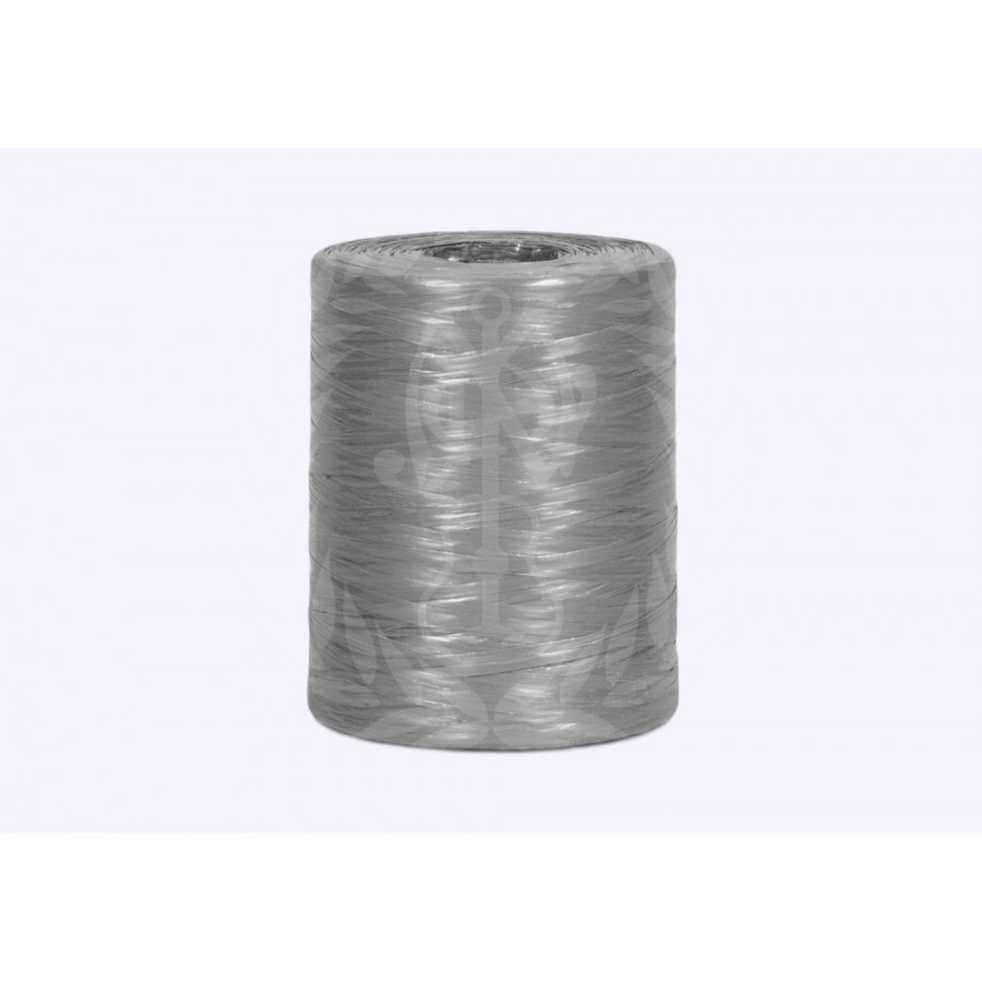 FIO DE RAFIA ESPALMADA CINZA - 1KG FIO DE RAFIA ESPALMADA CINZA - 1KG