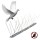 PINOS ANTI POMBOS INOX 1  MT