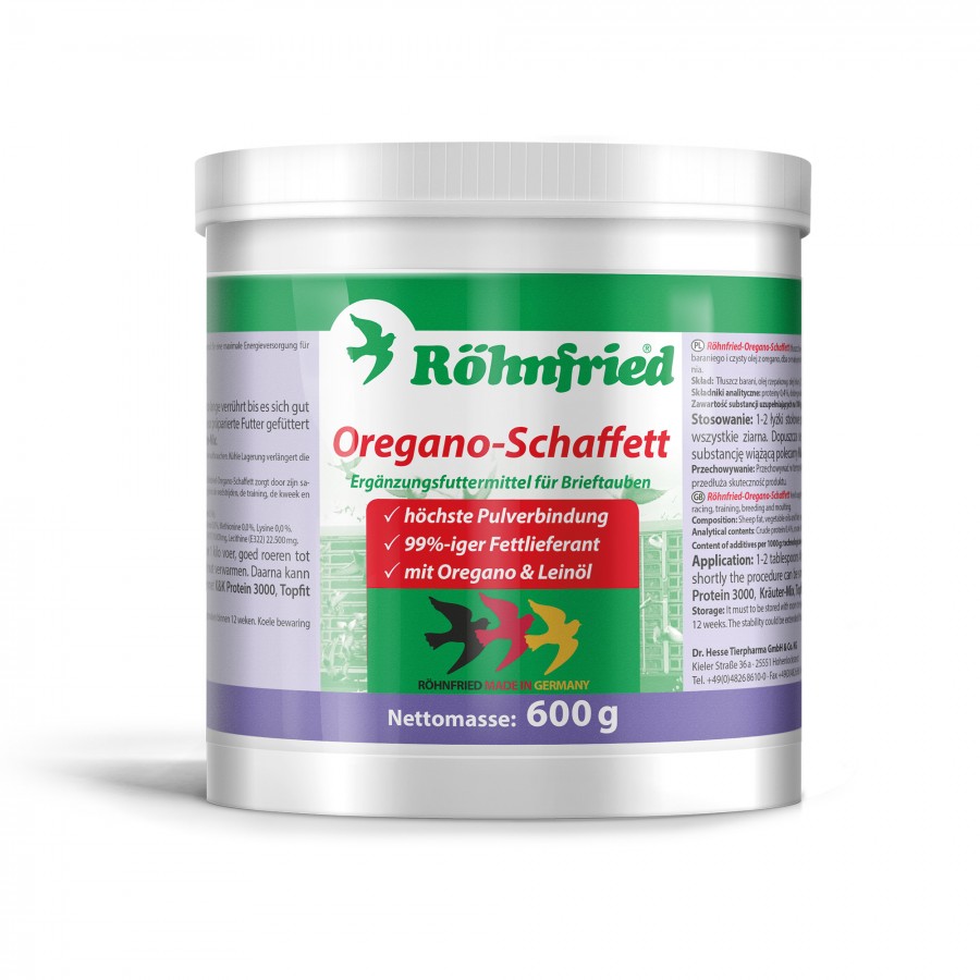 ROHNFRIED OREGANO-SCHAFFETT 600G