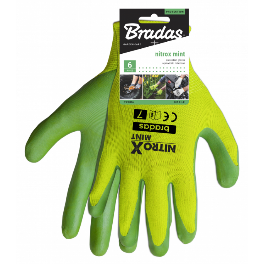 BRADAS LUVAS NITROX MENTA Nº 8