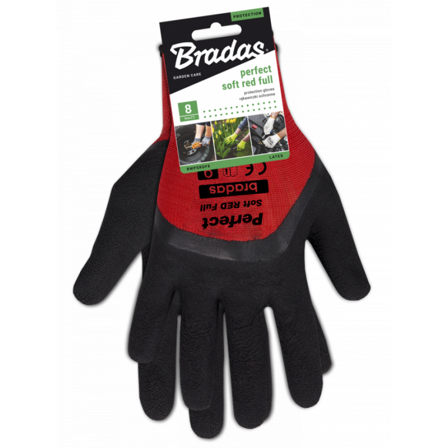 BRADAS LUVAS PERFECT SOFT RED FULL LATEX Nº 10 BRADAS LUVAS PERFECT SOFT RED FULL LATEX Nº 10