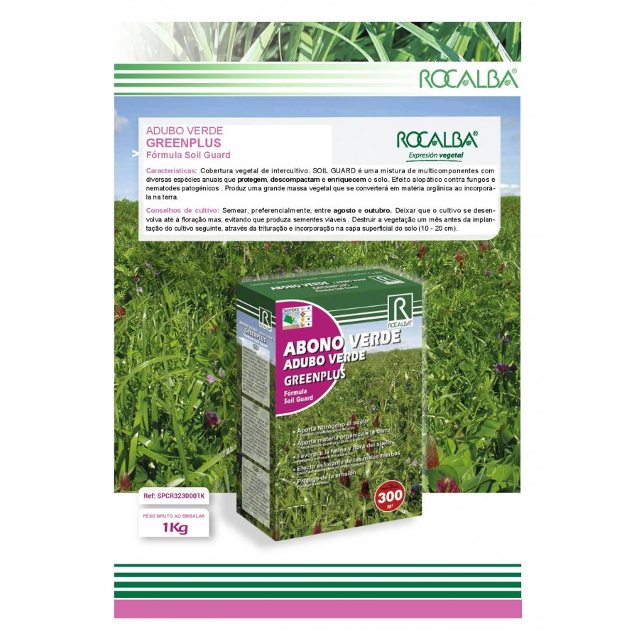 MISTURA DE PRADO GREENPLUS FORMULA SOIL GUARD -CX 1KG