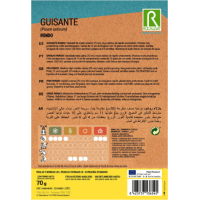 SEMENTE ERVILHA GRAO 1/2 ESTACA RONDO - 70GR SEMENTE ERVILHA GRAO 1/2 ESTACA RONDO - 70GR