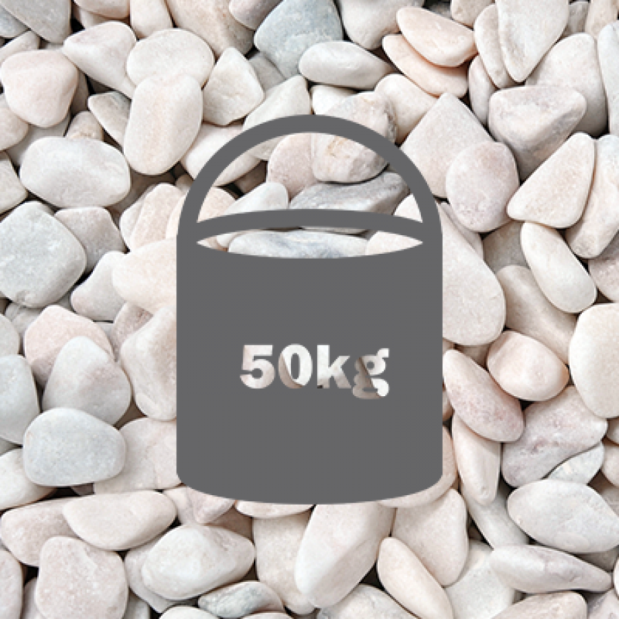 PEDRA RIO DIVOR 2-3 CM  - BALDE 50 KG