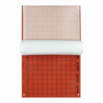 ECONEX PLACA VERMELHA CROMOTÓPICA 40 X 25CM - 1 UNIDADE