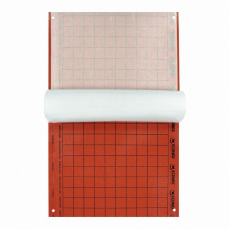 ECONEX PLACA VERMELHA CROMOTÓPICA 40 X 25CM - 1 UNIDADE