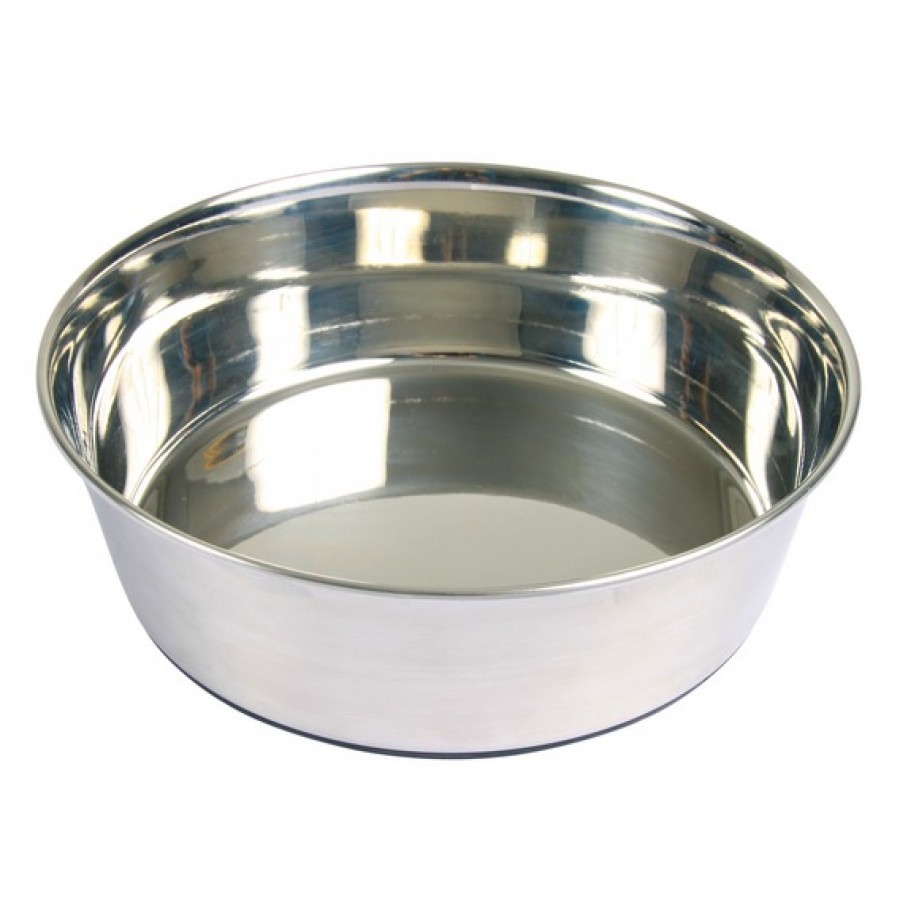 TRIXIE COMEDOURO INOX BASE BORRACHA 2.5 LT