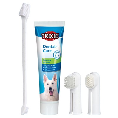 TRIXIE CONJUNTO HIGIENE DENTARIA P/ CAES