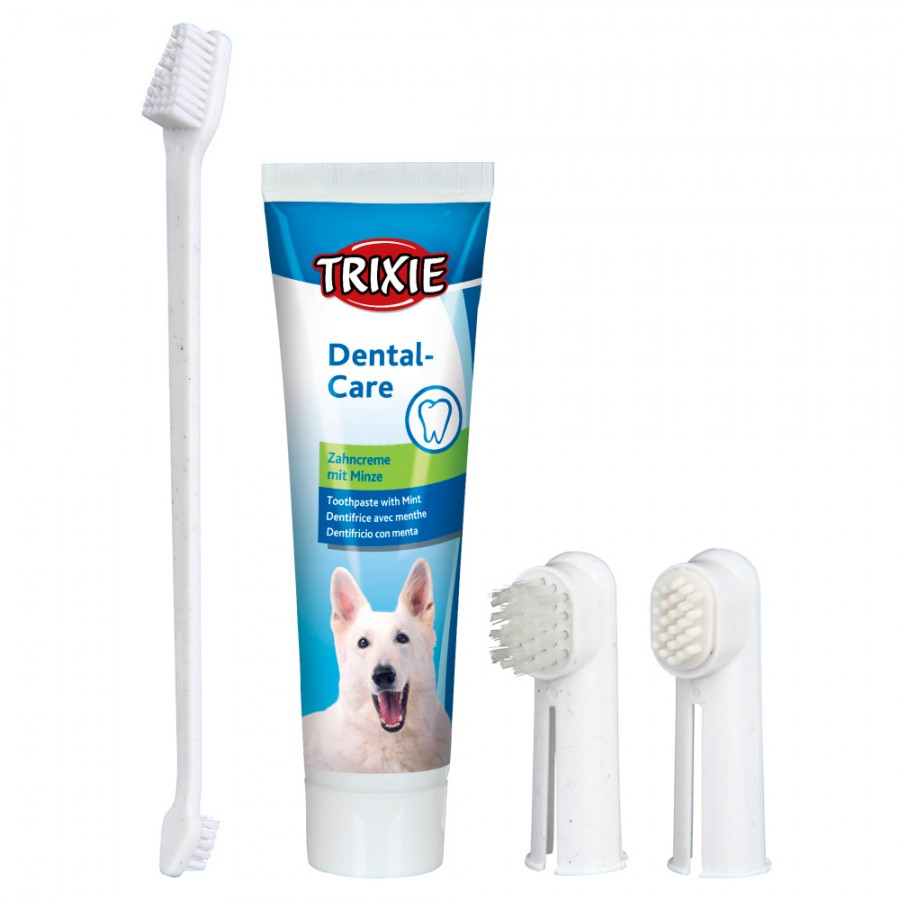 TRIXIE CONJUNTO HIGIENE DENTARIA P/ CAES