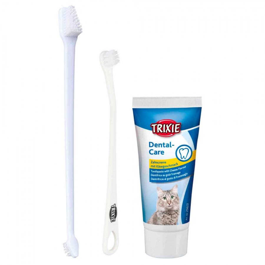 TRIXIE CONJUNTO DE HIGIENE DENTARIA P/ GATOS TRIXIE CONJUNTO DE HIGIENE DENTARIA P/ GATOS