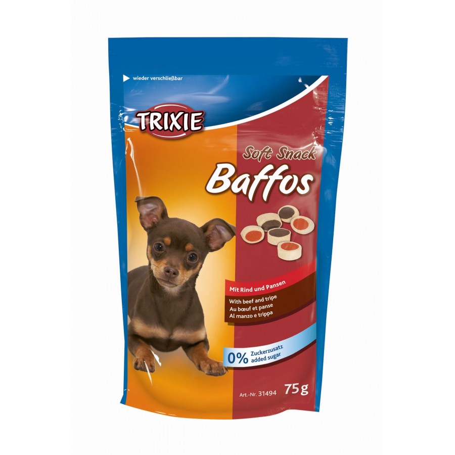 TRIXIE SOFT SNACKS BAFFOS - 75 GR TRIXIE SOFT SNACKS BAFFOS - 75 GR