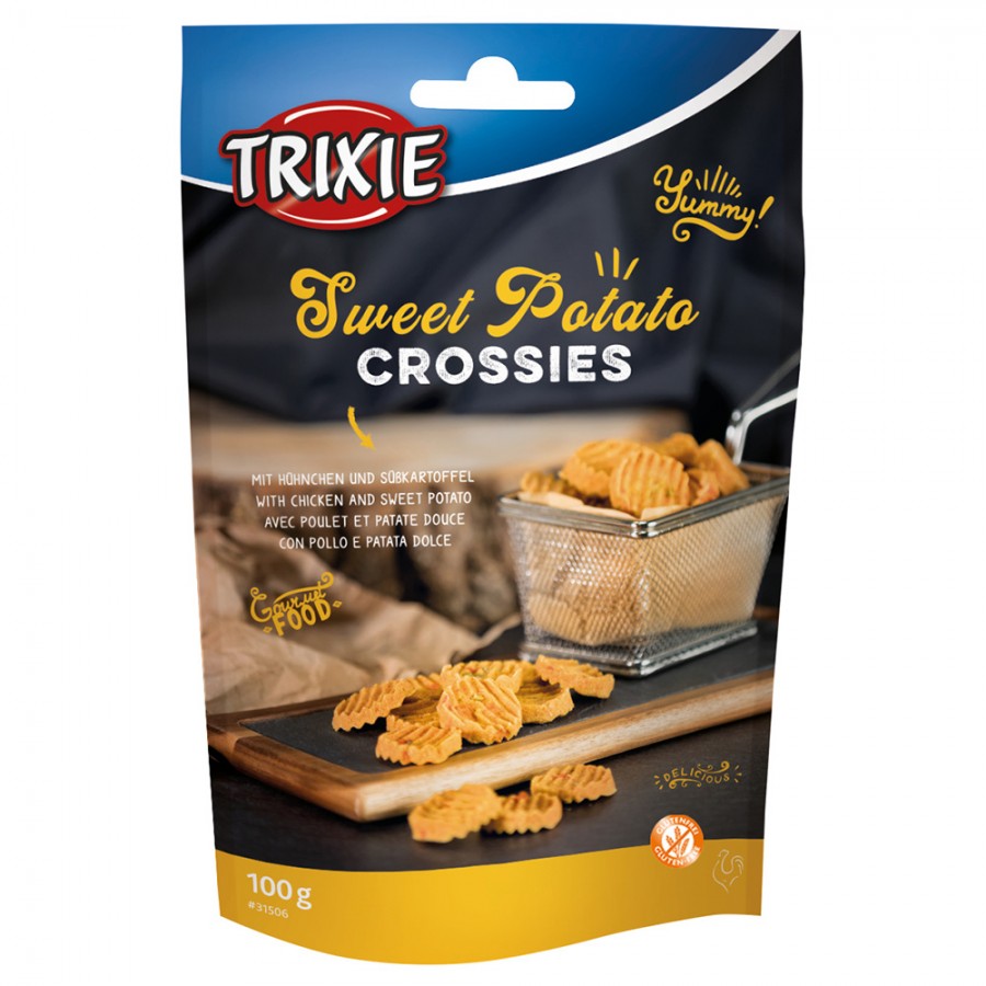 TRIXIE SNACK CROSSIES BATATA E FRANGO - 100 GR TRIXIE SNACK CROSSIES BATATA E FRANGO - 100 GR