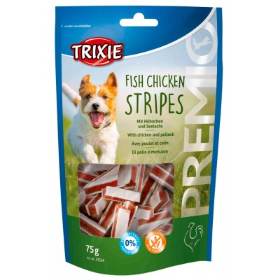 TRIXIE PREMIO FISH CHICKEN STRIPES - 75 GR