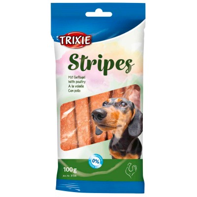 TRIXIE STRIPES LIGHT TIRAS DE FRANGO - 100 GR