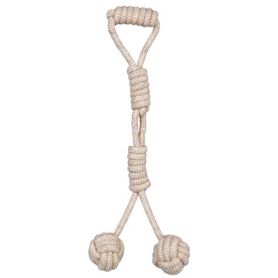 TRIXIE DENTAFUN - CORDA ENTRELAÇADA C/ BOLAS E PEGA - 54 CM